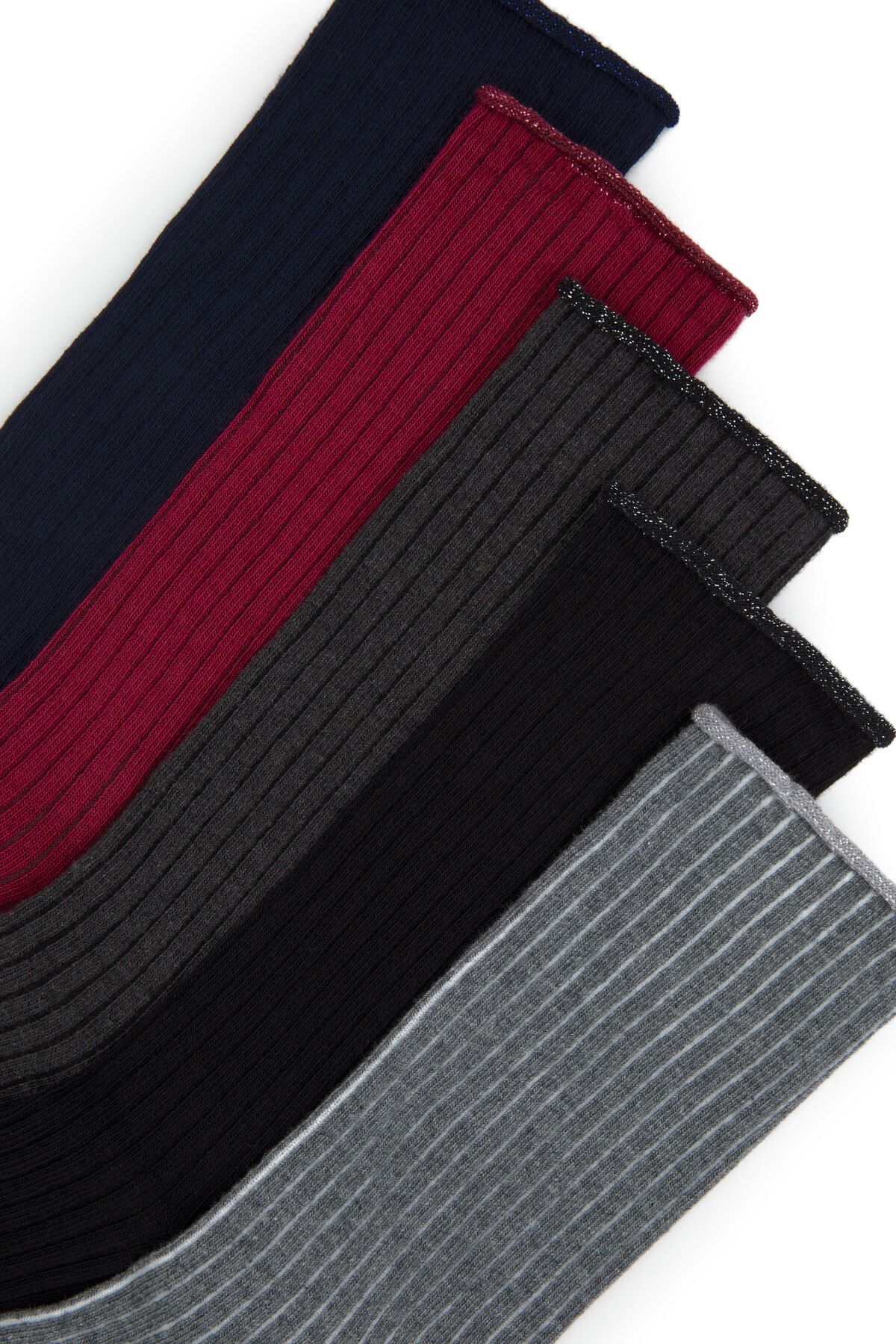 U.S. Polo Assn.-Sötétkék Socket 5 részes zoknikészlet - OVER-SK23 2