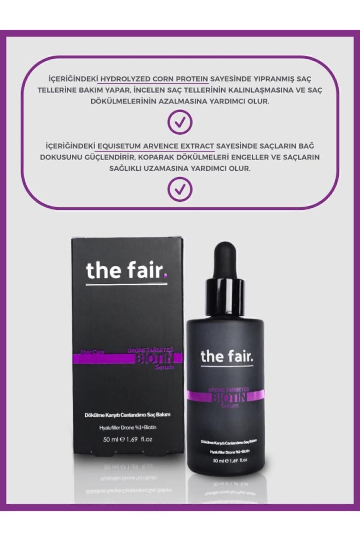 The Fair the fair. Drone-targeted Biotin Dökülme Önleyici Vegan Saç Serumu %1 Hyalufiller Drone Biotin 50ml-4