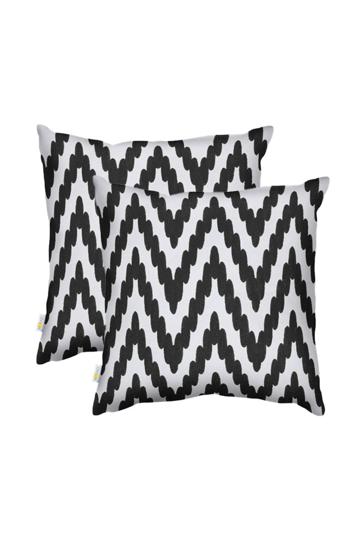 Donetella-2- Pieces Modern 45x45 Throw Pillow Cover - Decorative Covers for Cushions, Filling Not Included 1