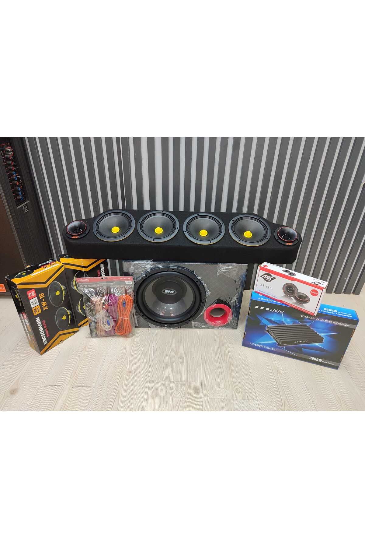 Boschmann 16 Cm 125 Rms Hazır Kurulu Paket Ses Sistemi Herşey Dahil