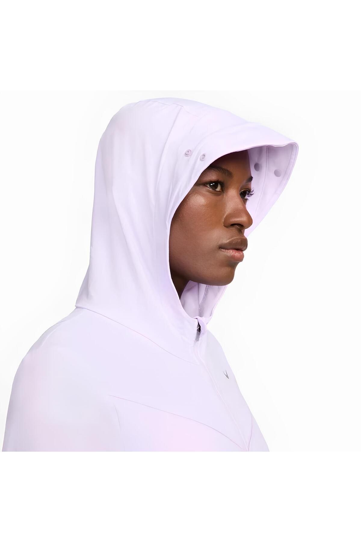 Nike-Swift Uv Running Full-Zip Hoodie Women's Purple Sports Jacket Fb7480-512 6