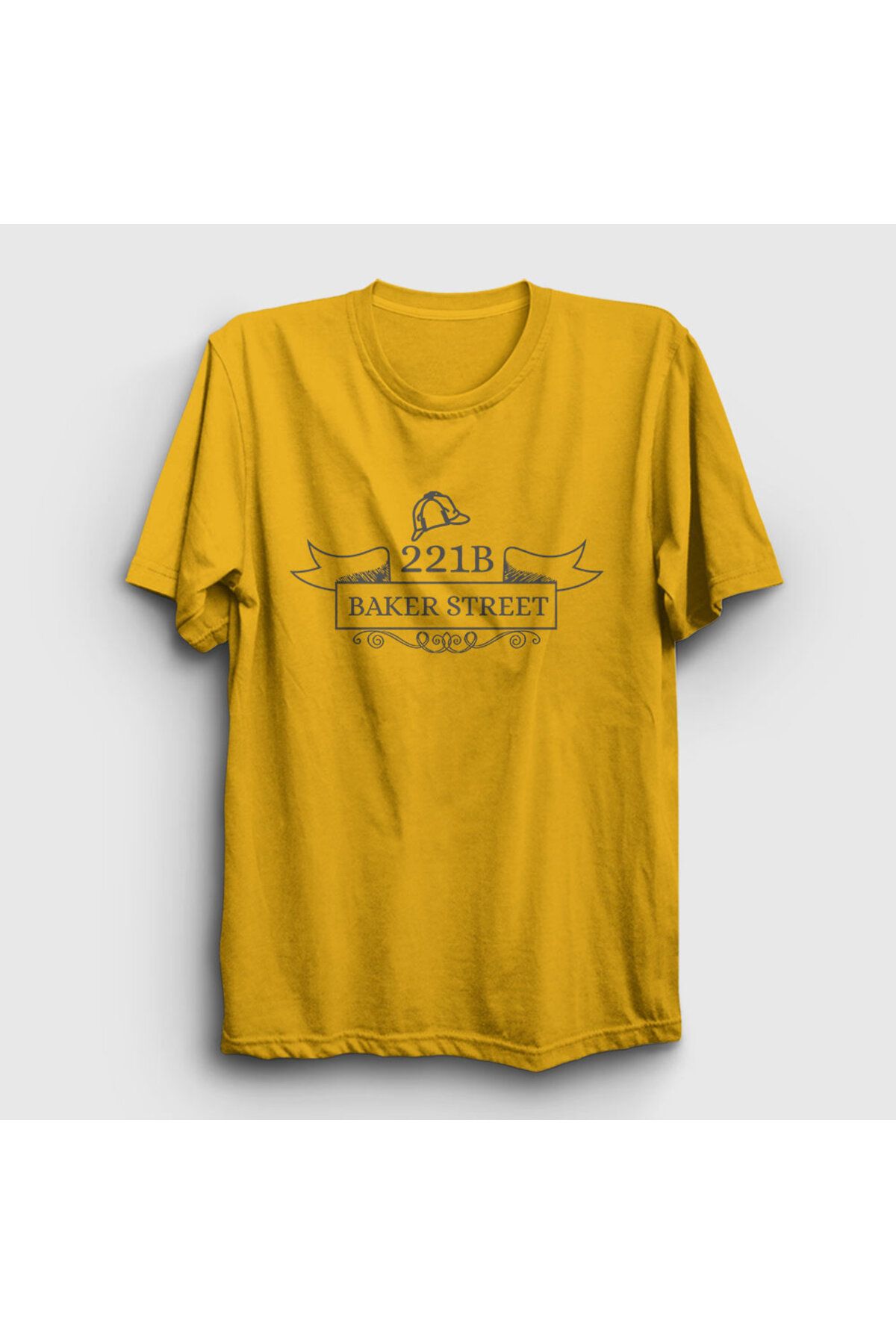 Presmono-Μπλουζάκι Unisex Yellow 221b Sherlock Holmes 211339 ττ 1