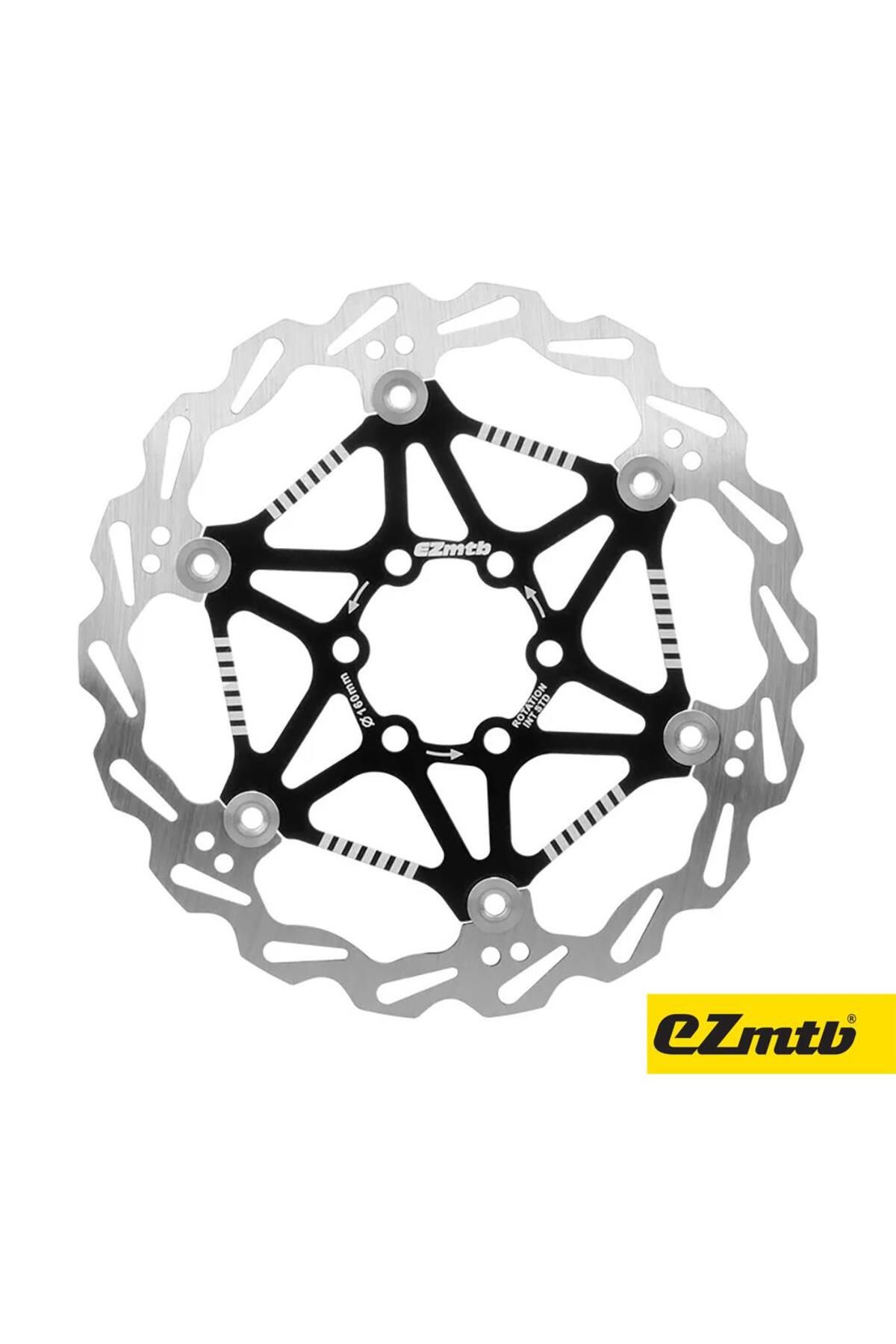 SARİSSA BİSİKLET EzMTB 160 mm Bisiklet Disk Fren Rotoru 160mm 6 Vida MTB Performans Rotor Siyah
