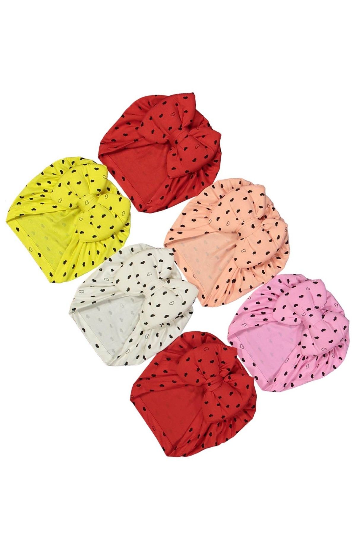 diamondstar Set De Bandane Pentru Bonetă Pentru Bebeluși 0/12 Luni Cu Panglică Femeie - Single Dimension
