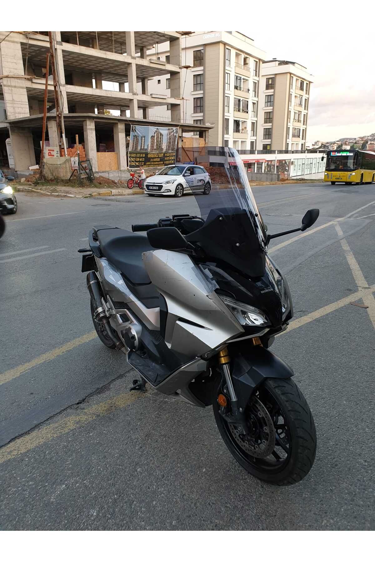 Honda Forza NSS 750 Siperlik Ön Cam 2021 2023 Model 60cm Füme Renkli 4mm