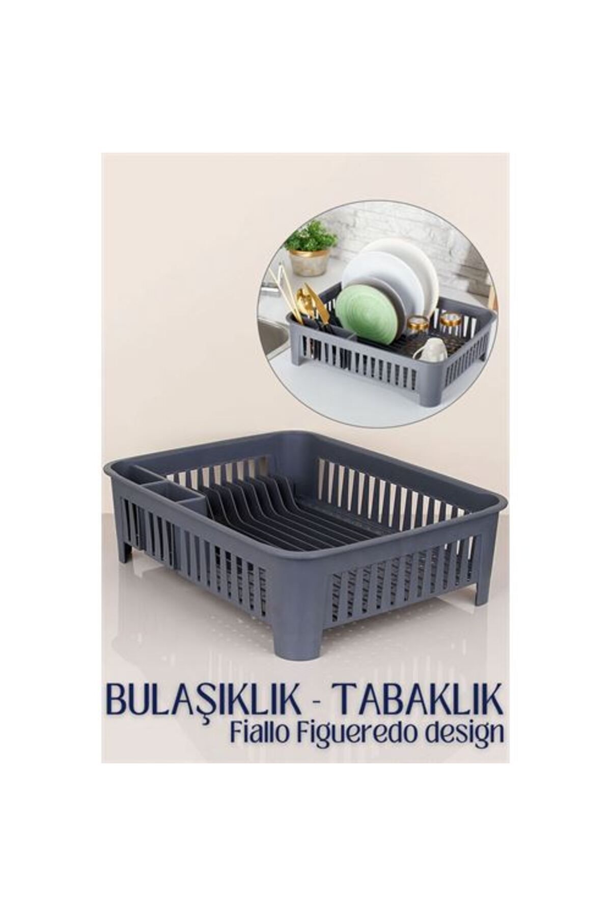 MODACO ModaCar Bulaşıklık GRİ F.Figueredo Design