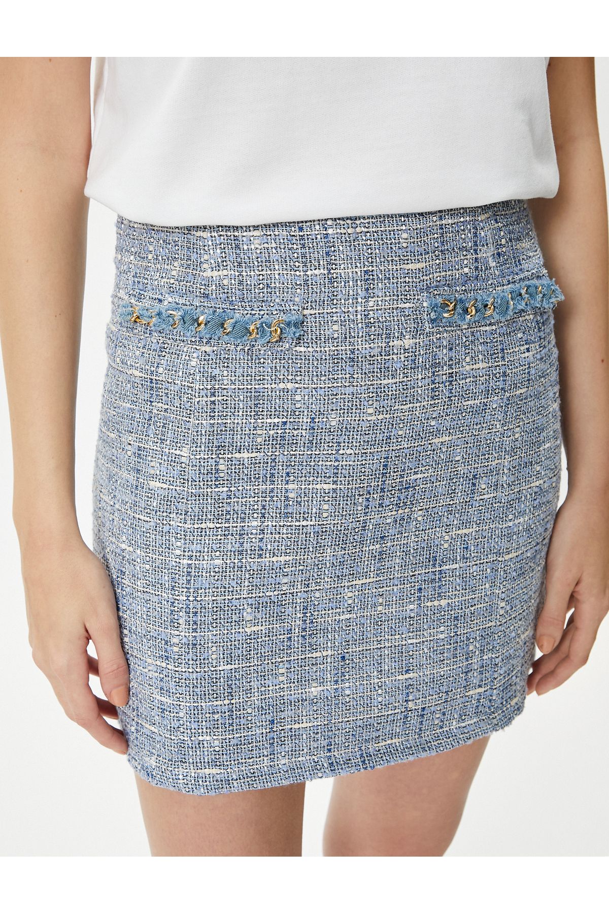 Koton-Skirt - Blue - Mini 5