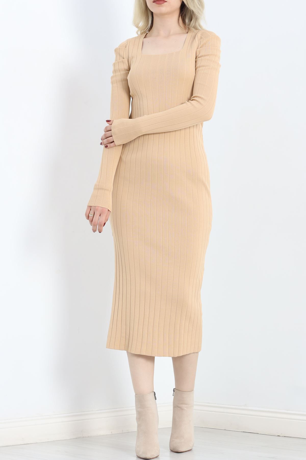 Moka Shopin-Mokashopin Midi Dress - Princess Sleeve, Biscuits - 16821.1766 3