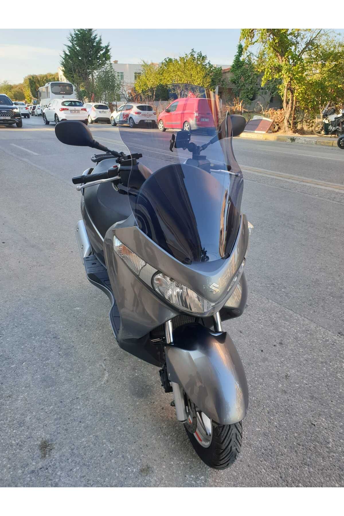 Suzuki Burgman UH 200 Siperlik Ön Cam 2006 2013 Model 61cm Füme Renkli 4mm