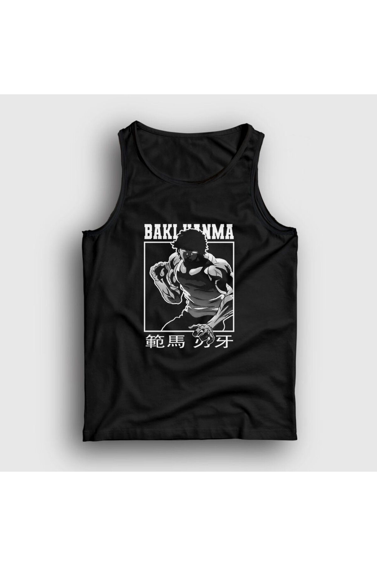 Presmono-Tank Top unisex Black Strong Anime Hanma Baki319148tt 1