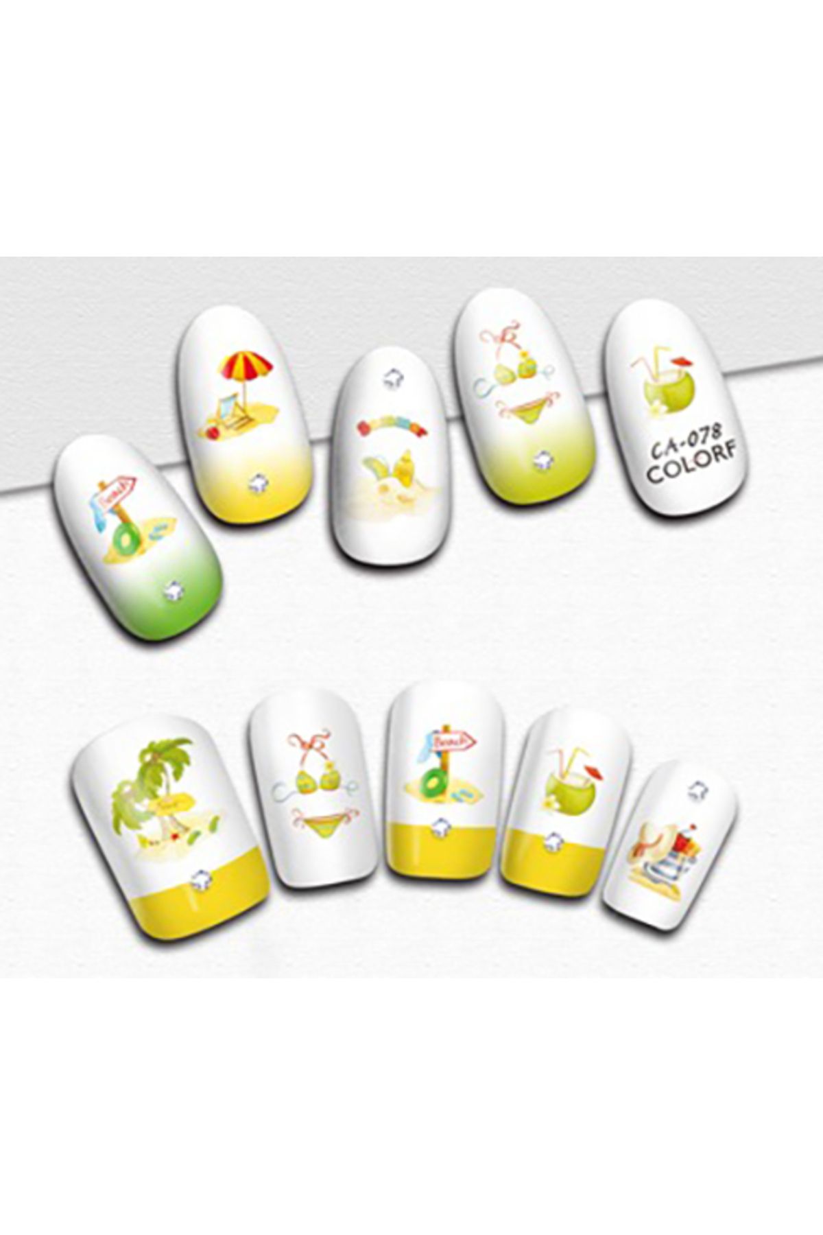 استیکر ناخن aba nails