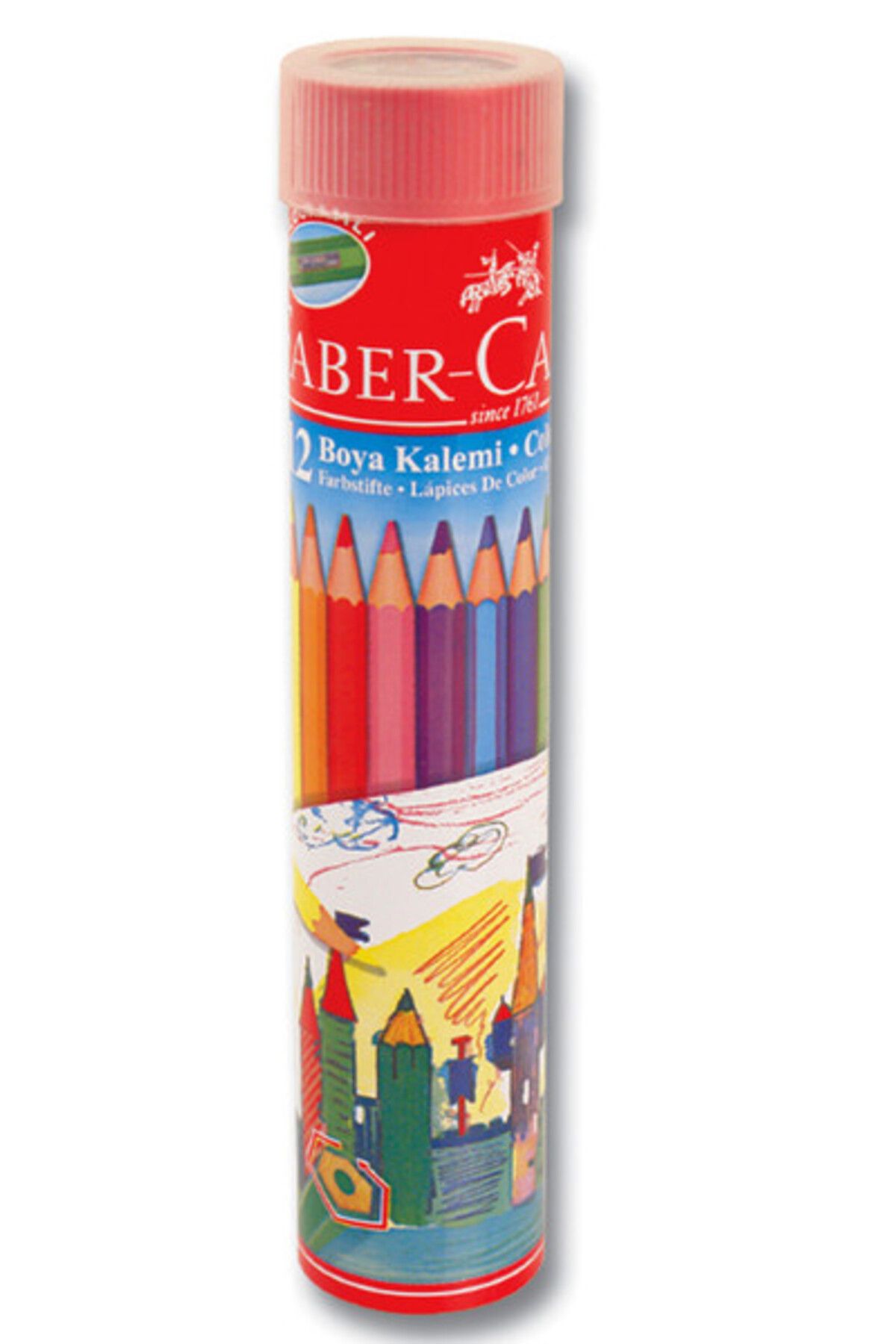 Faber Castell Kuruboya Kalem Seti 12'li Metal Tüp