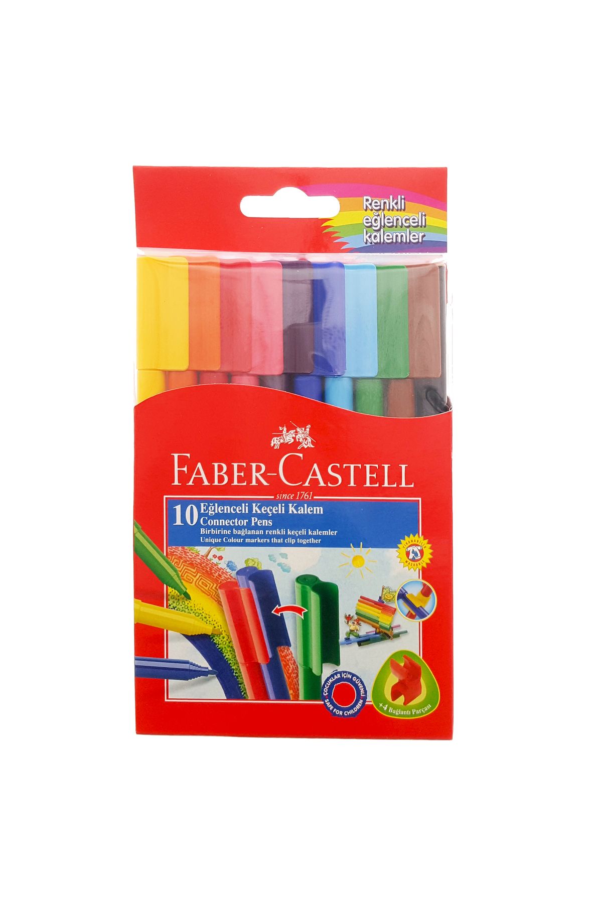 Faber Castell Faber-castell Eğlenceli Keçeli Kalem 10 Renk