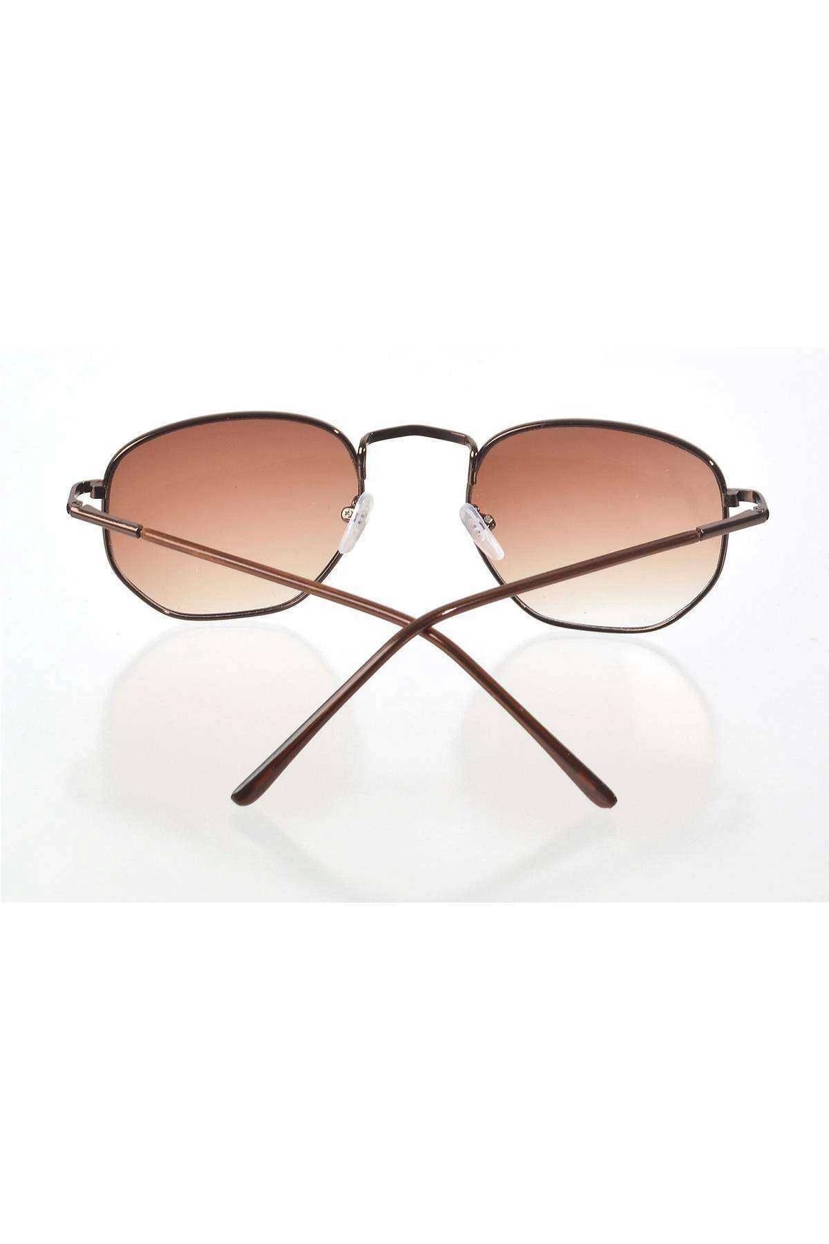 Royaleks-Brown Wire Frame Sunglasses 3