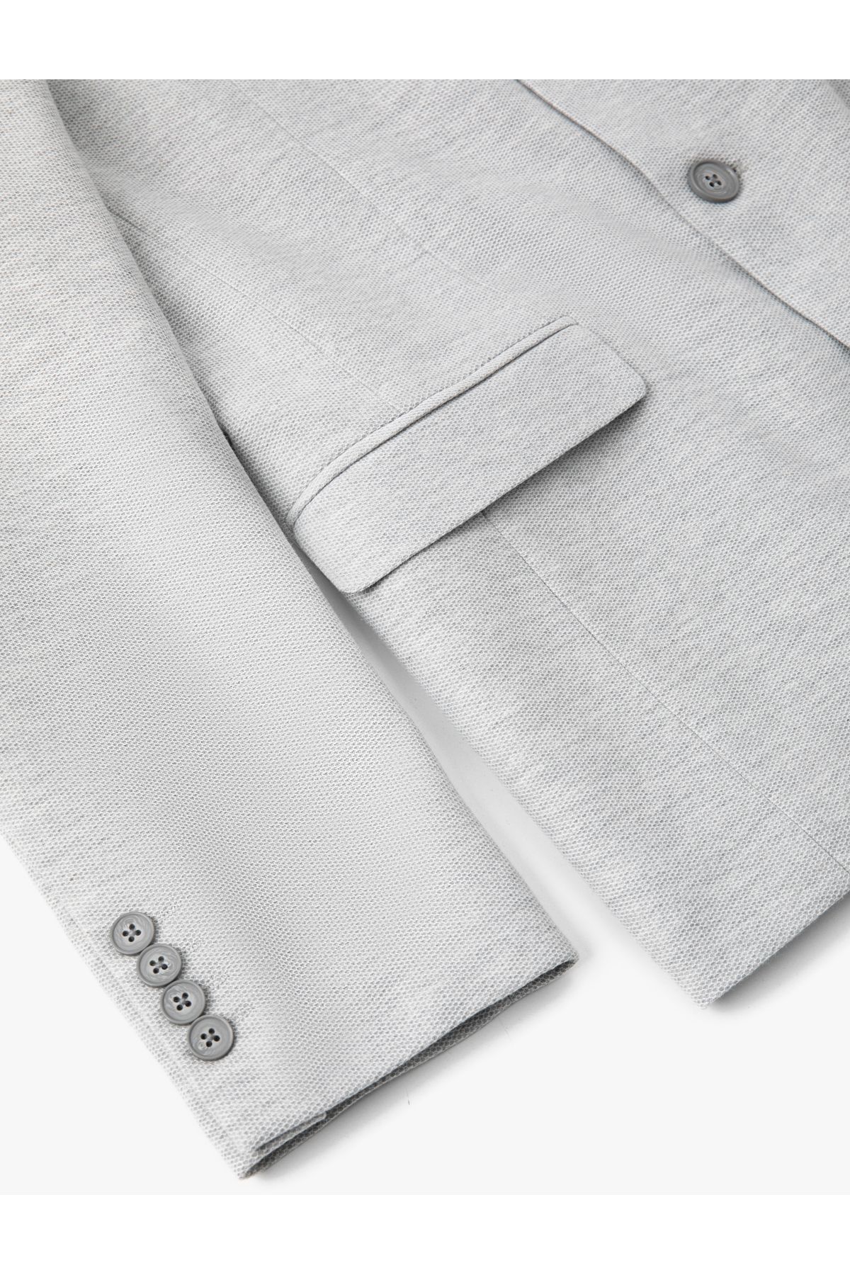 Koton-Blazerjacke mit schmaler Passform, geknöpft und Taschendetail 7
