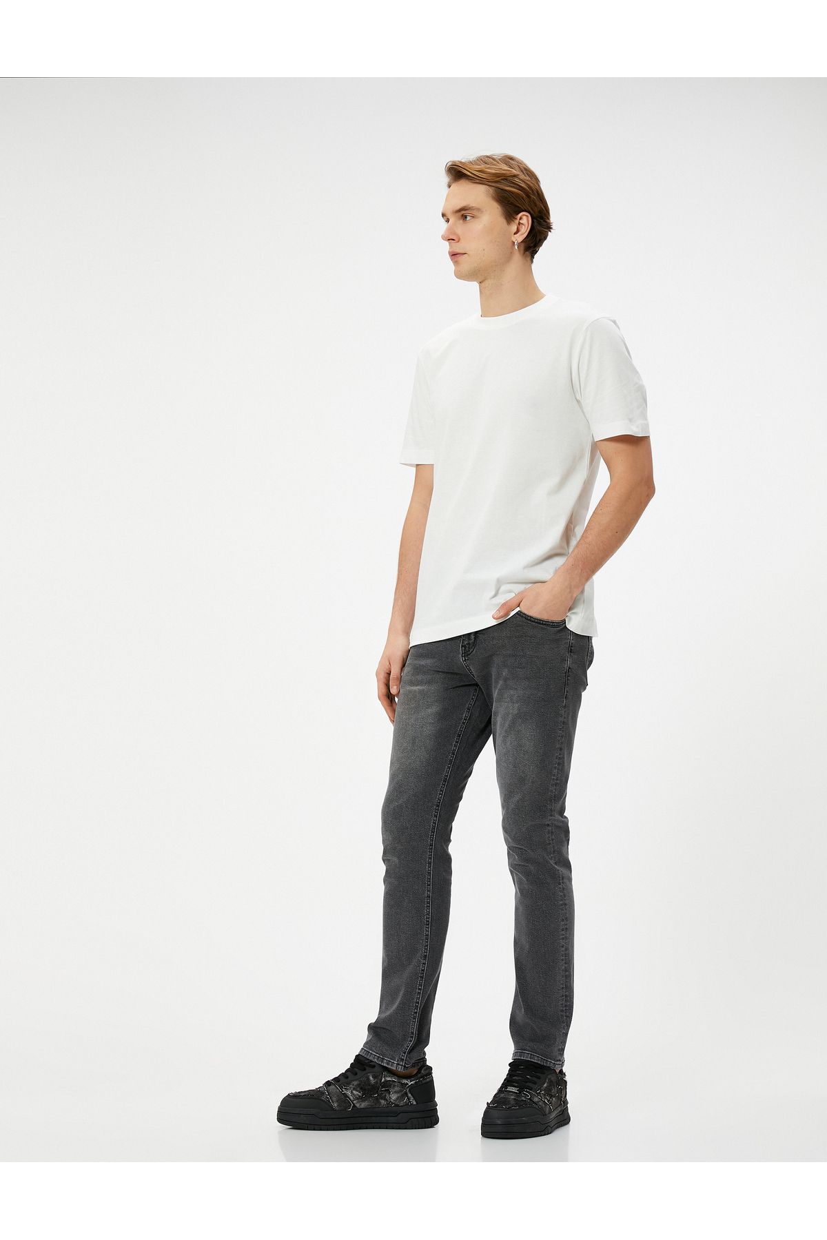 Koton Mark Jeans – Spodnie Jeansowe O Prostym Kroju Mężczyzna - 29