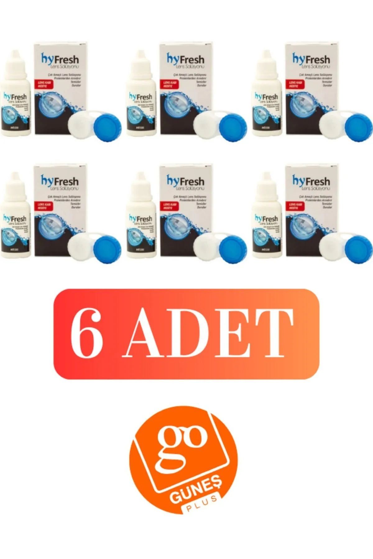 Hyfresh 60ml Lens Solüsyonu 6 Adet Ve 6 Adet Lens Kabı Hediye Skt: 04/2026