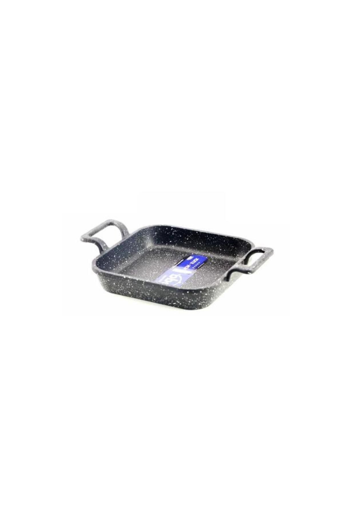 Eda-Burak Eda 20 cm Cast Iron Granite Square Saucepan Without Cover 3