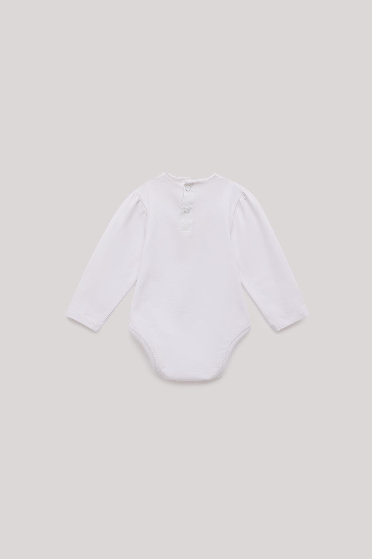 GB Baby BG Store Kız Bebek Beyaz Body fotoğrafı 2 (önizleme)