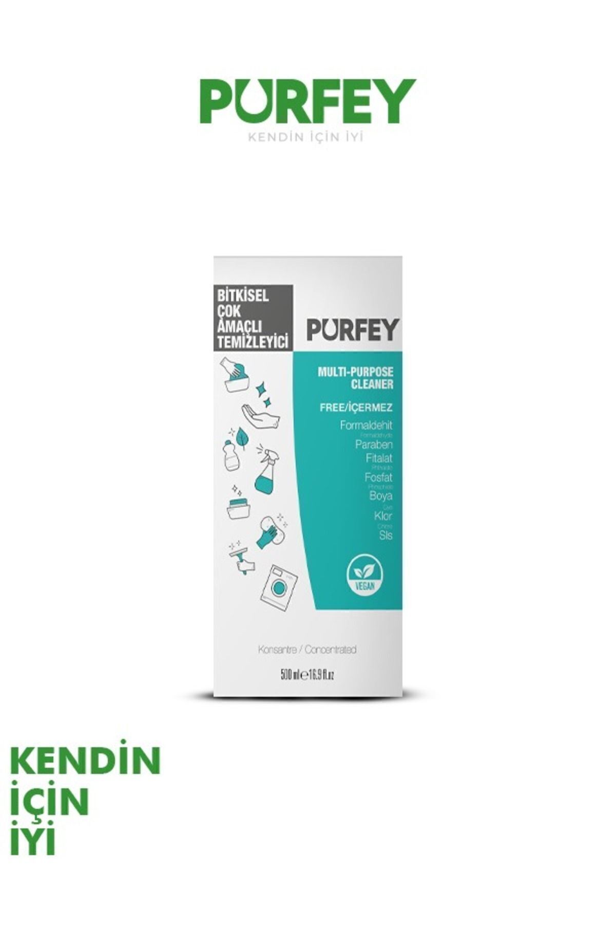 PURFEY Bitkisel Çok Amaçlı Temizleyici 500 ml