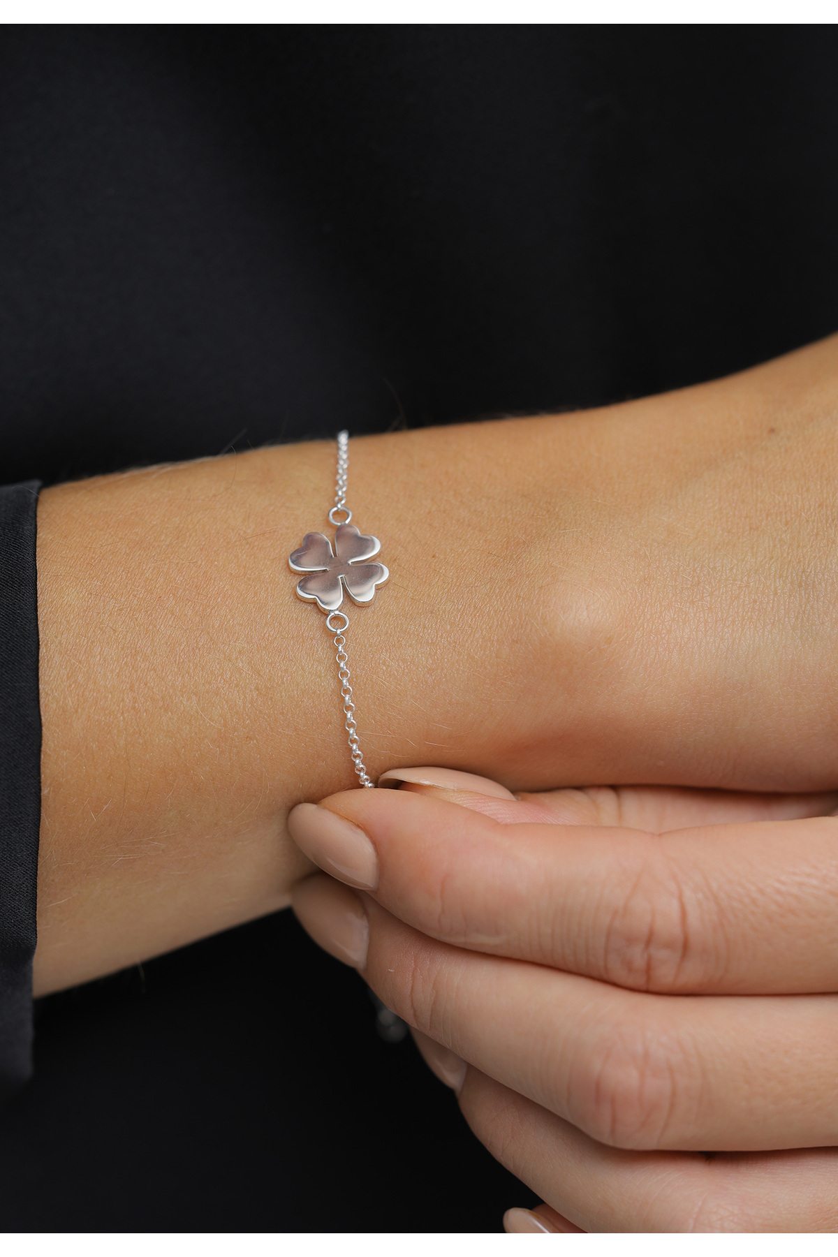 ELLI-Armband Damen Kleeblatt Symbol Glücksbringer in 925 Sterling Silber 5
