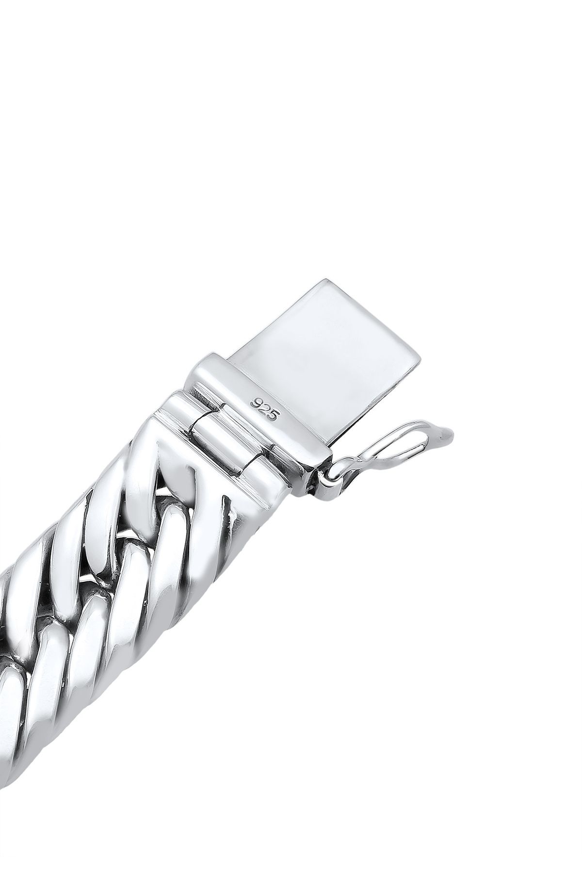 KUZZOI-Armband Unisex Gliederarmband Kastenverschluss 925 Silber 4