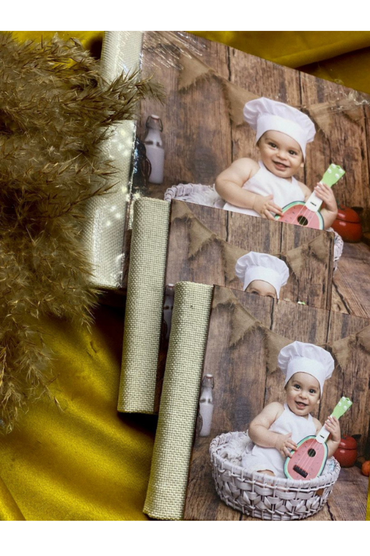 BASKI BURADA 3'lü Bebek Albümü,tasarim Albüm fotoğrafı 3 (önizleme)