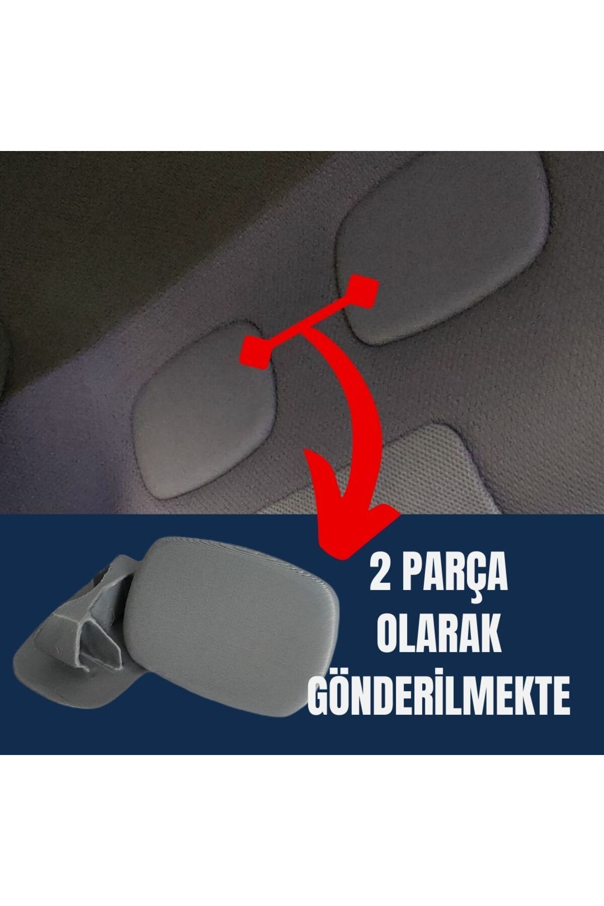 Toprakshop Rifter-Berlingo-Proace-Doblo-Opel Cam Tavanlı Ara Bölme Demiri Kapakları 2 adet küçük kapak