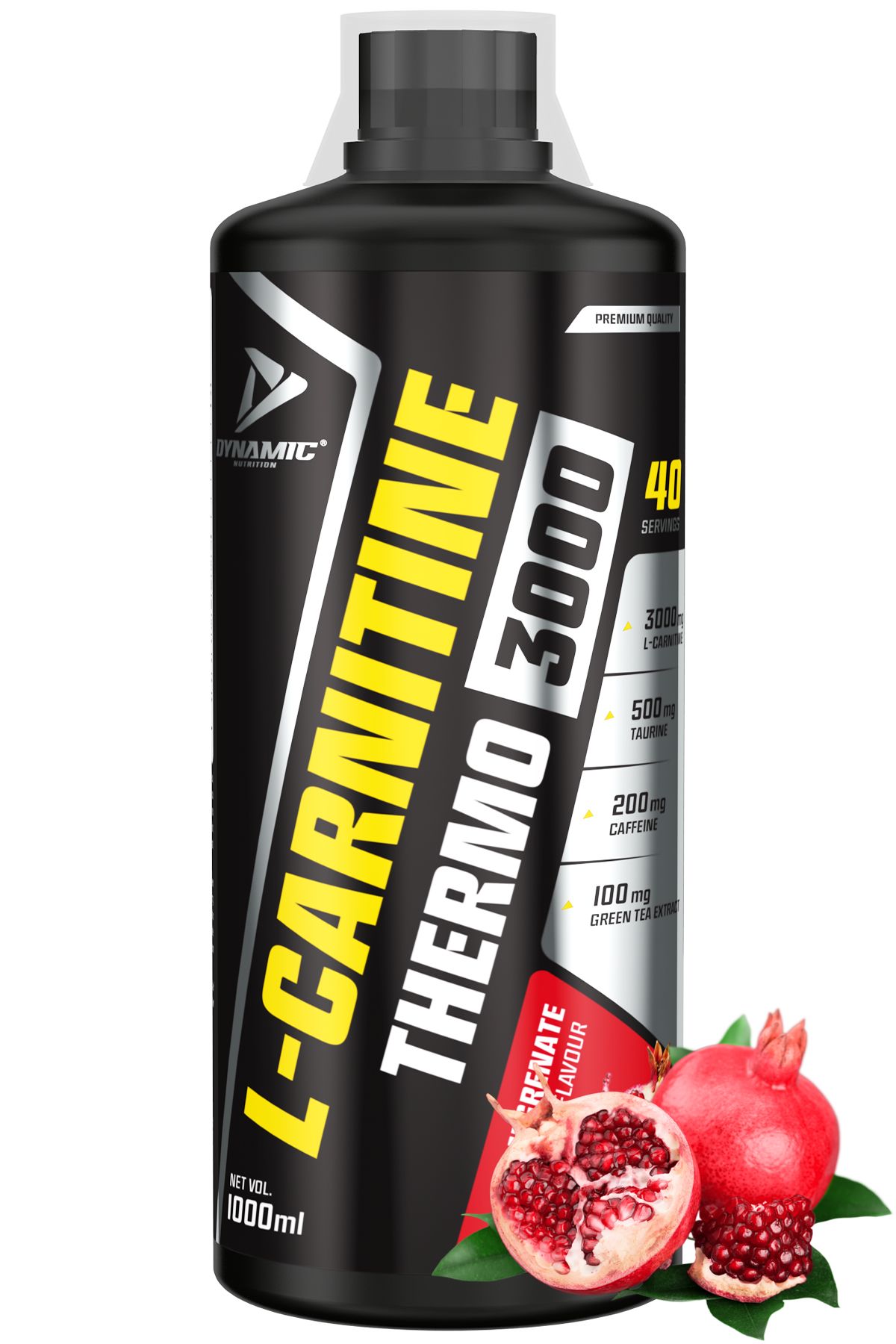 Dynamic Nutrition Thermo L-carnitine 3000 - 1000 ml - 40 Servis - Nar Aromalı - L-karnitin