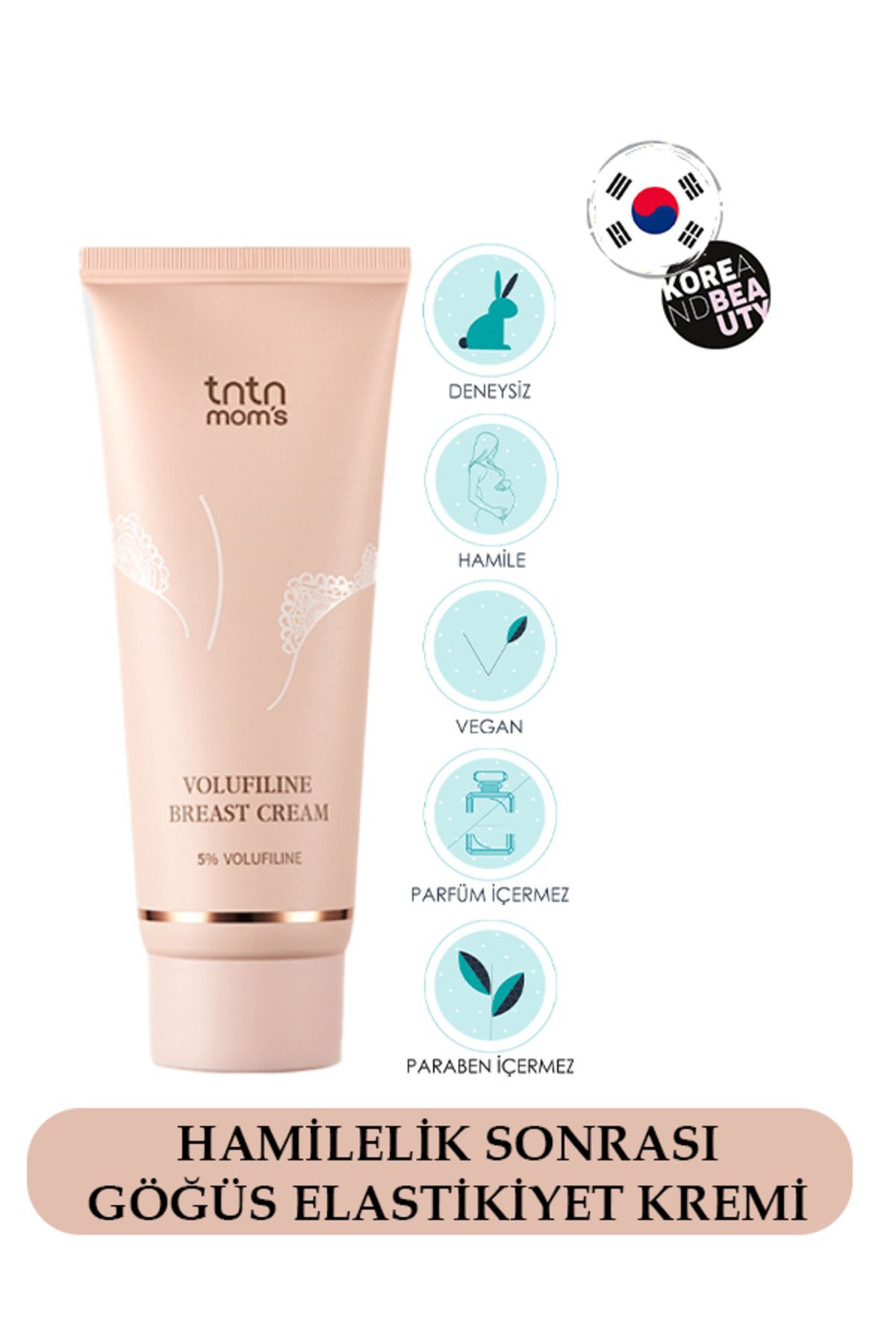 tntnmoms tntnmom's Volufiline Breast Cream 100ml Dolgunlaştırıcı Sıkılaştırıcı Bakım Kremi