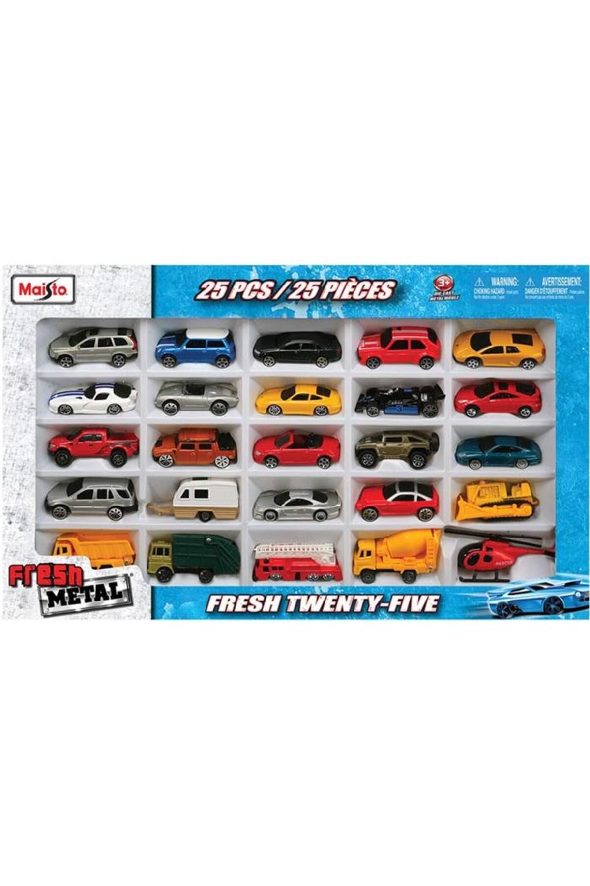 Maisto Fresh Metal 25 Parça Oyuncak Araba Seti