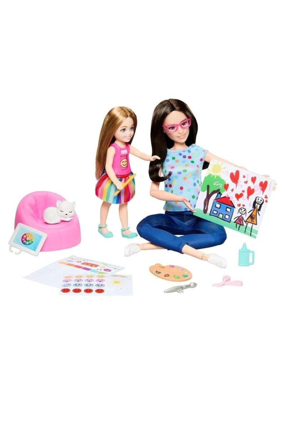 NECO TOYS bar bie ve Chelsea Sanat Atölyesi Oyun Seti HRG48