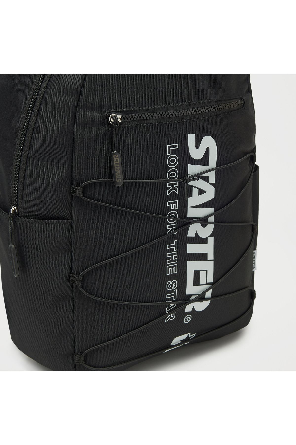 Starter-Logo Print Backpack with Adjustable Straps and Zip Closure 4