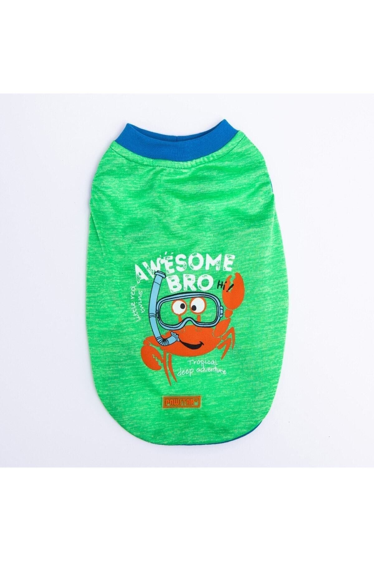 Pawstar-Green Crab Cat Dog T-Shirt - Cat Dog Outfit 2