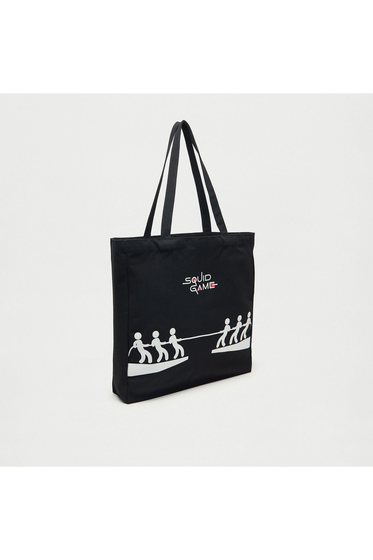 SP Characters-Squid Game Print Shopper Bag with Double Handle 1