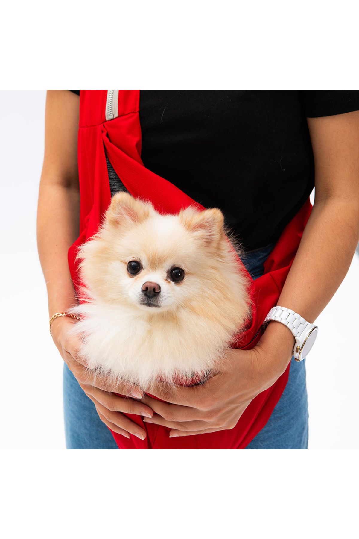 Pawstar-Red Crossbody Bag Cat Dog Carrying Bag 2