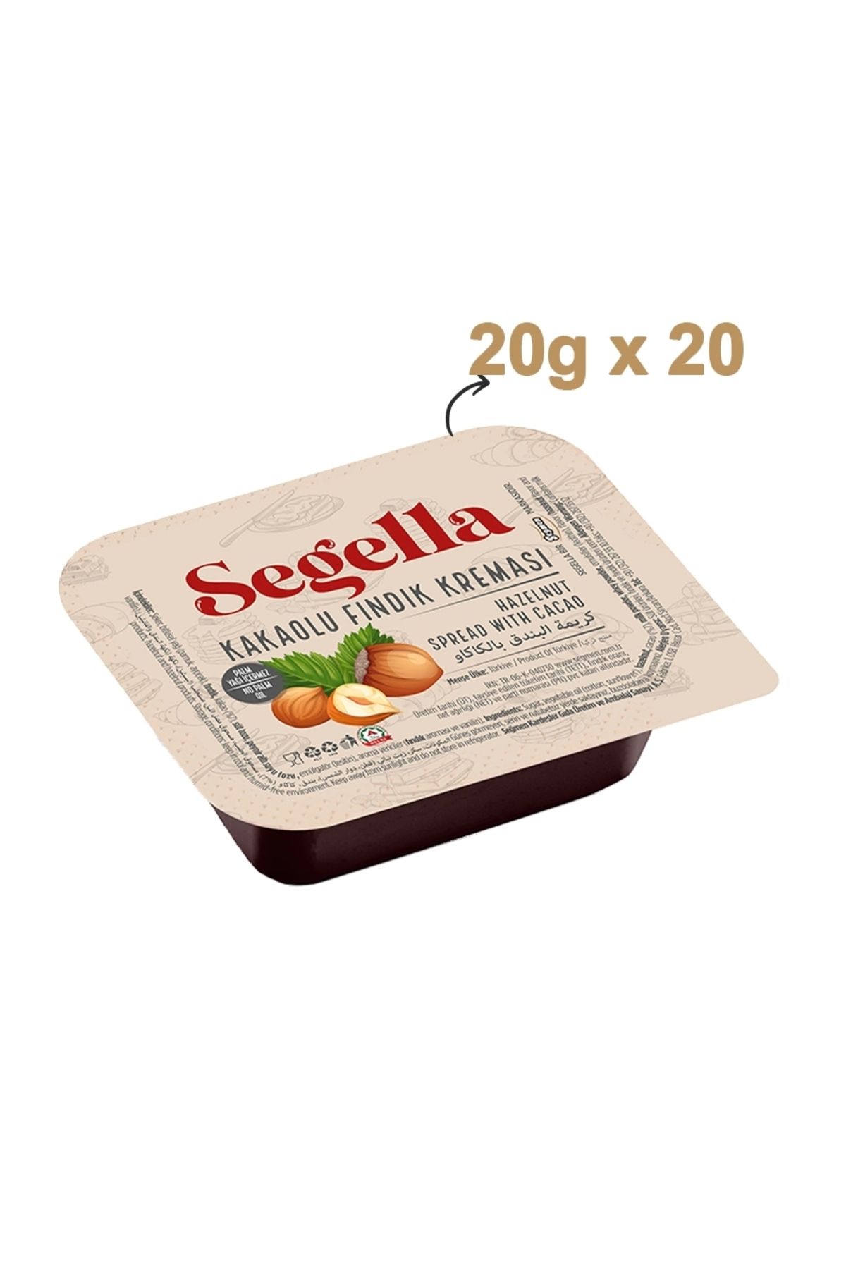 Segella Kakaolu Fındık Kreması 20g X 20 Adet