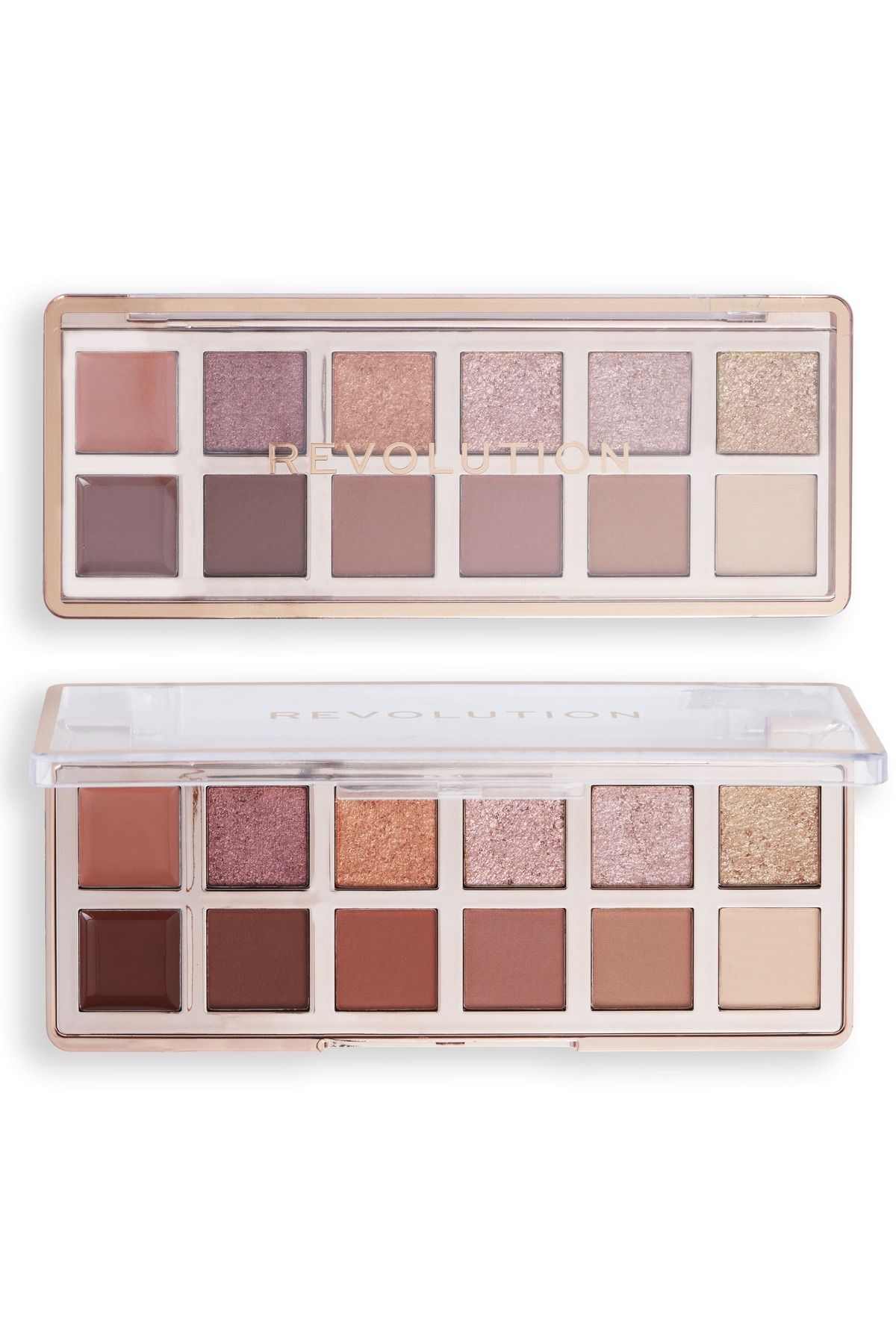 Revolution-Bronze Icon Eyeshadow Palette - Eyeshadow Palette, Matte+Silvery+Cream 1