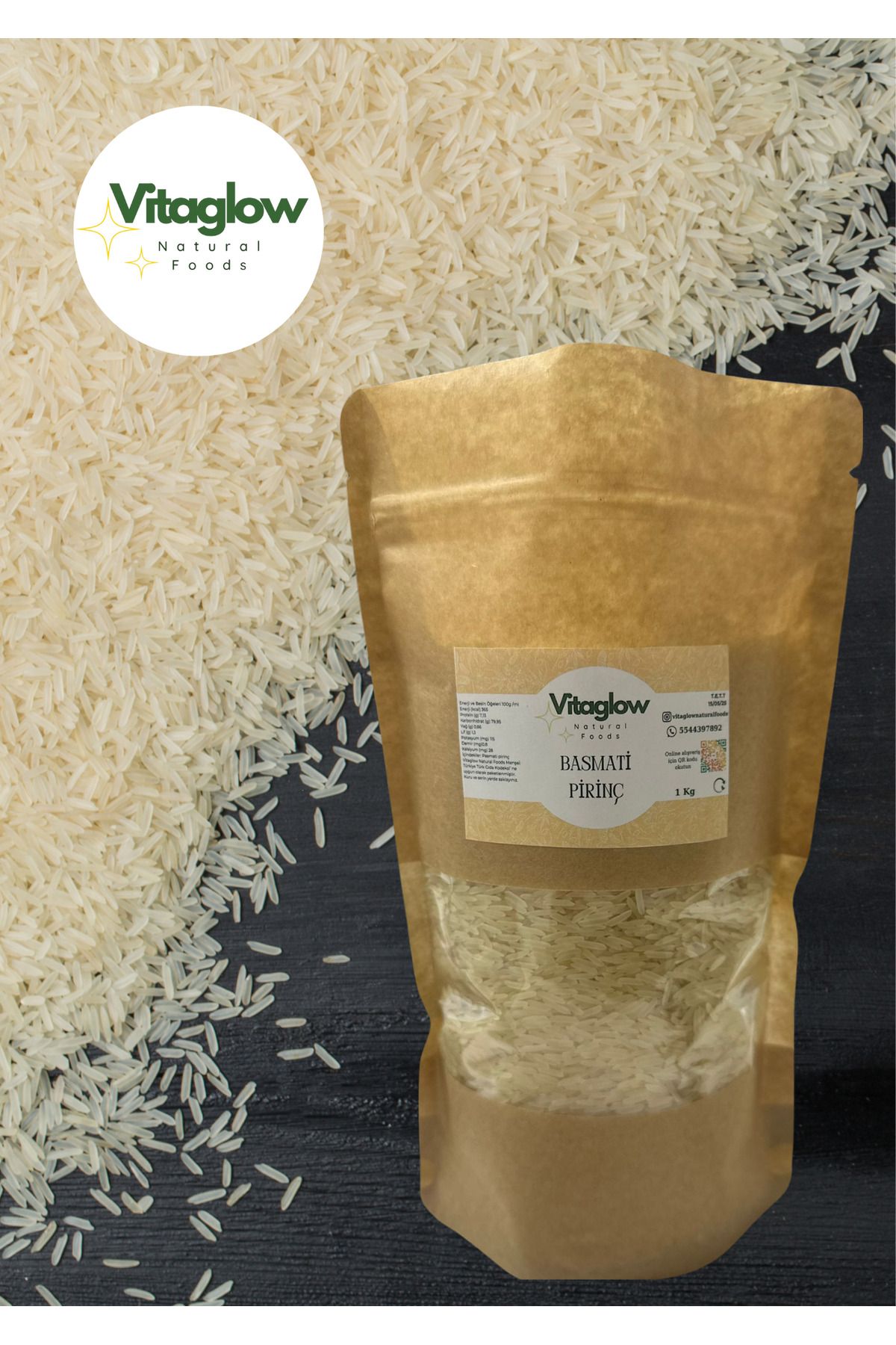 Vitaglow Basmati Pirinç 1  kg