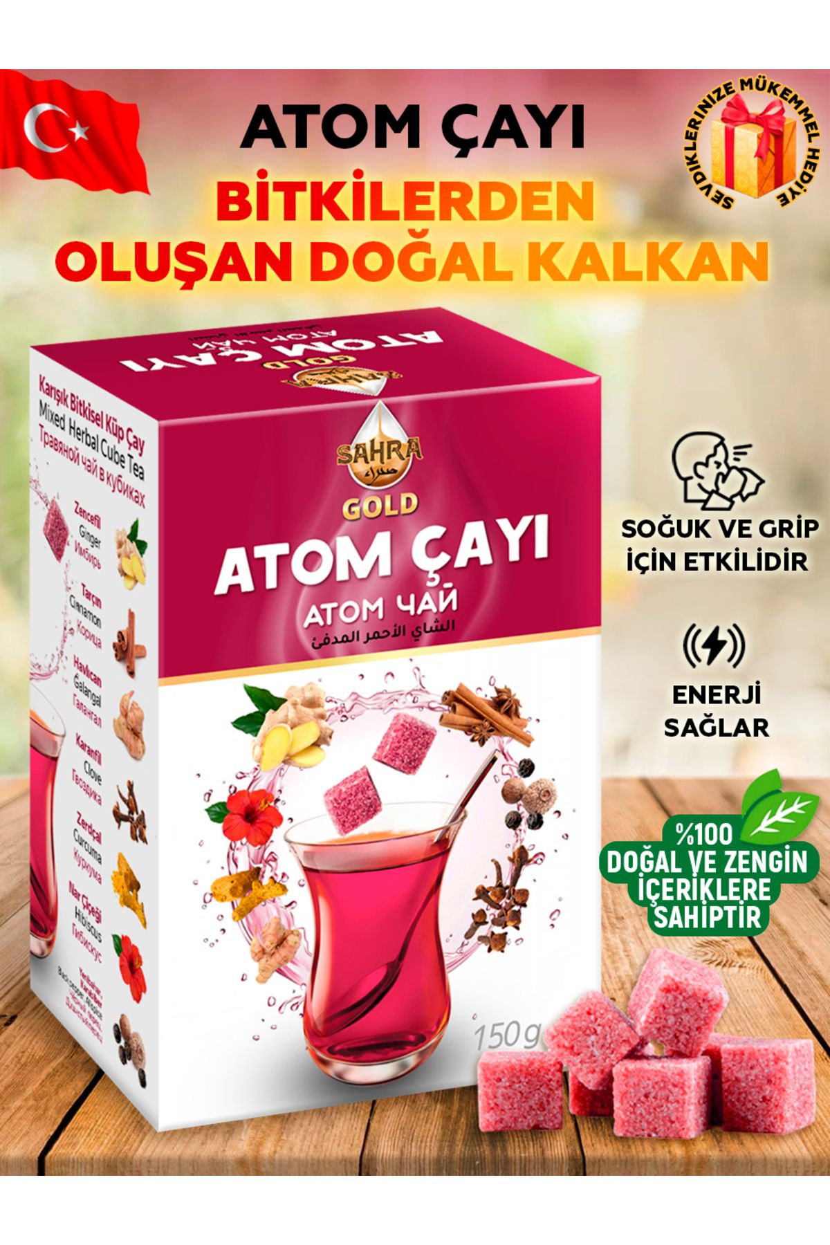 SAHRA GOLD Mevlüt Efendi Atom Çay 150 gram