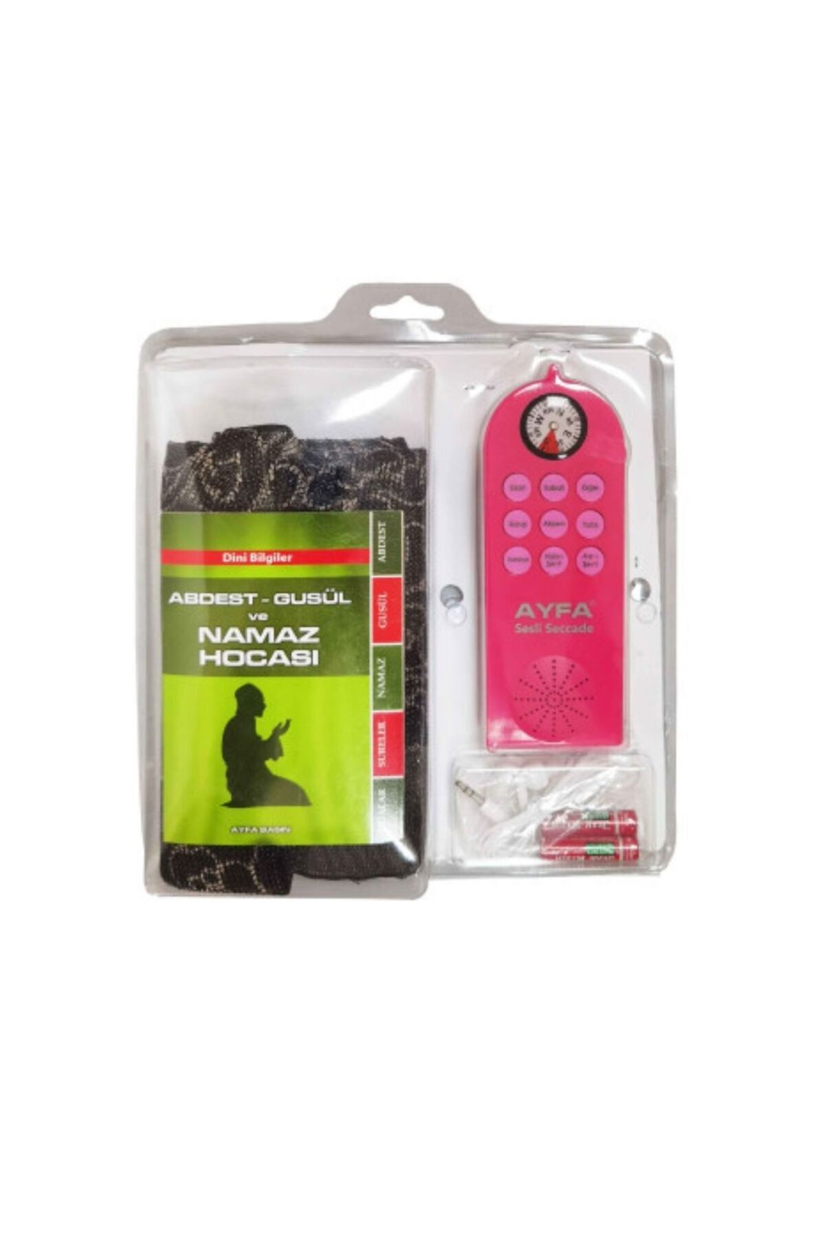 Ayfa Basın Yayın Eğitici Namaz Seti Sesli Seccade Pembe -Kuran Öğreniyorum Elifbası Pembe Ve Zikirmatik  Hediyeli fotoğrafı 2 (önizleme)