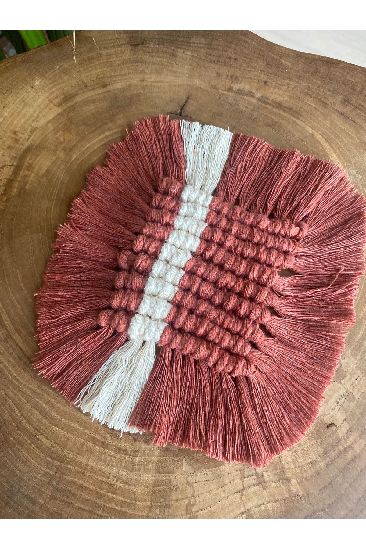 öyküsh collection-Makrome Double Coaster / Candle Coaster / Presentation Holder 6