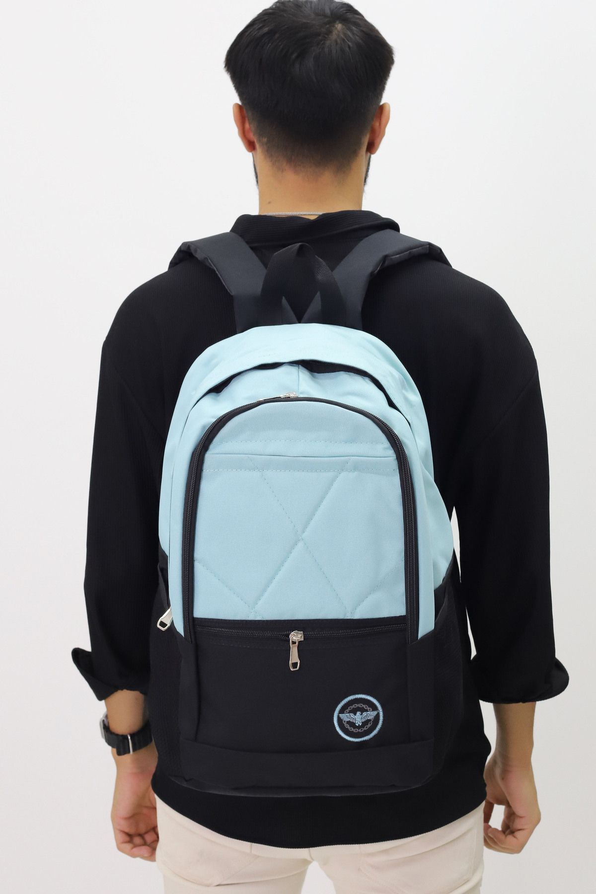 makro-Backpack - Turquoise - Plain 3