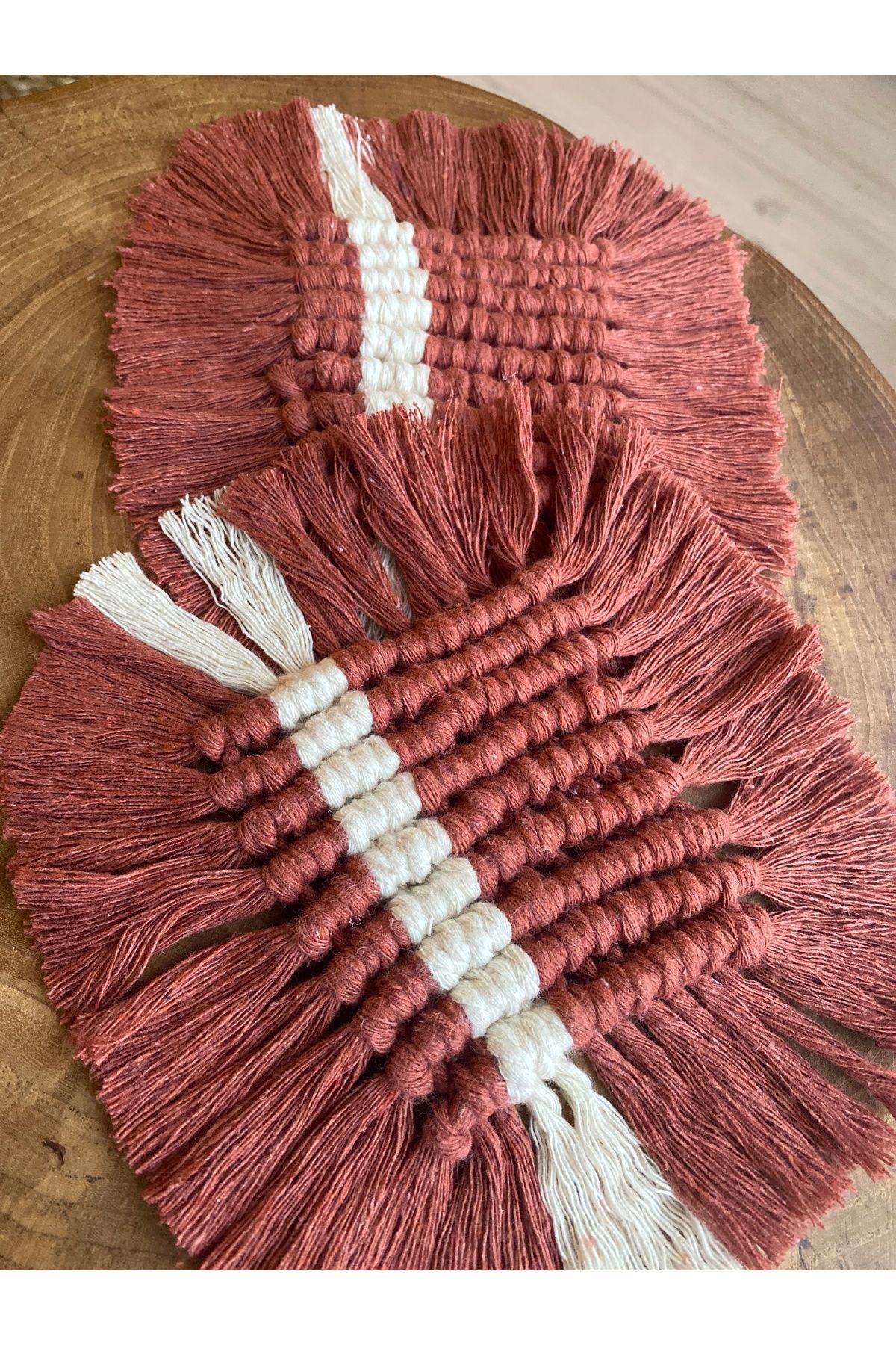 öyküsh collection-Makrome Double Coaster / Candle Coaster / Presentation Holder 4