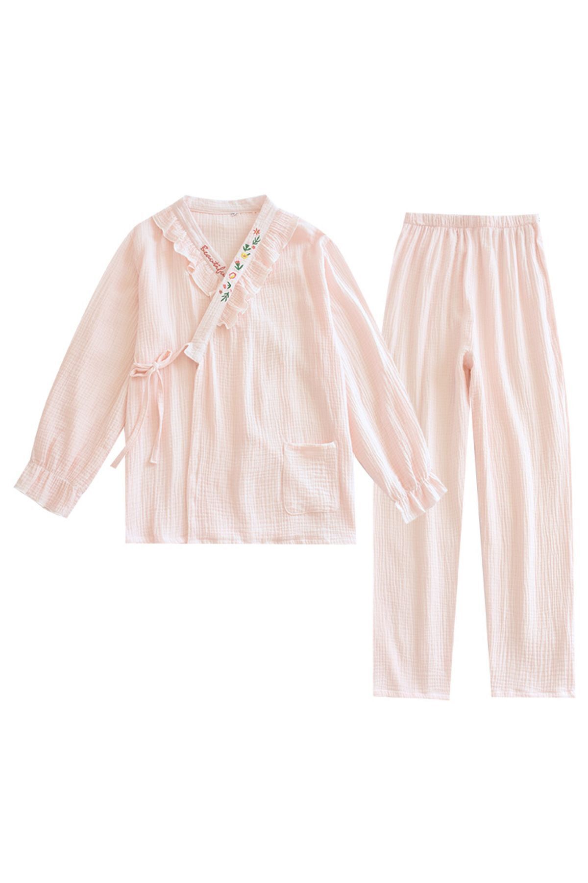 Global-Organic Cotton Muslin Fabric Pajama Set 5