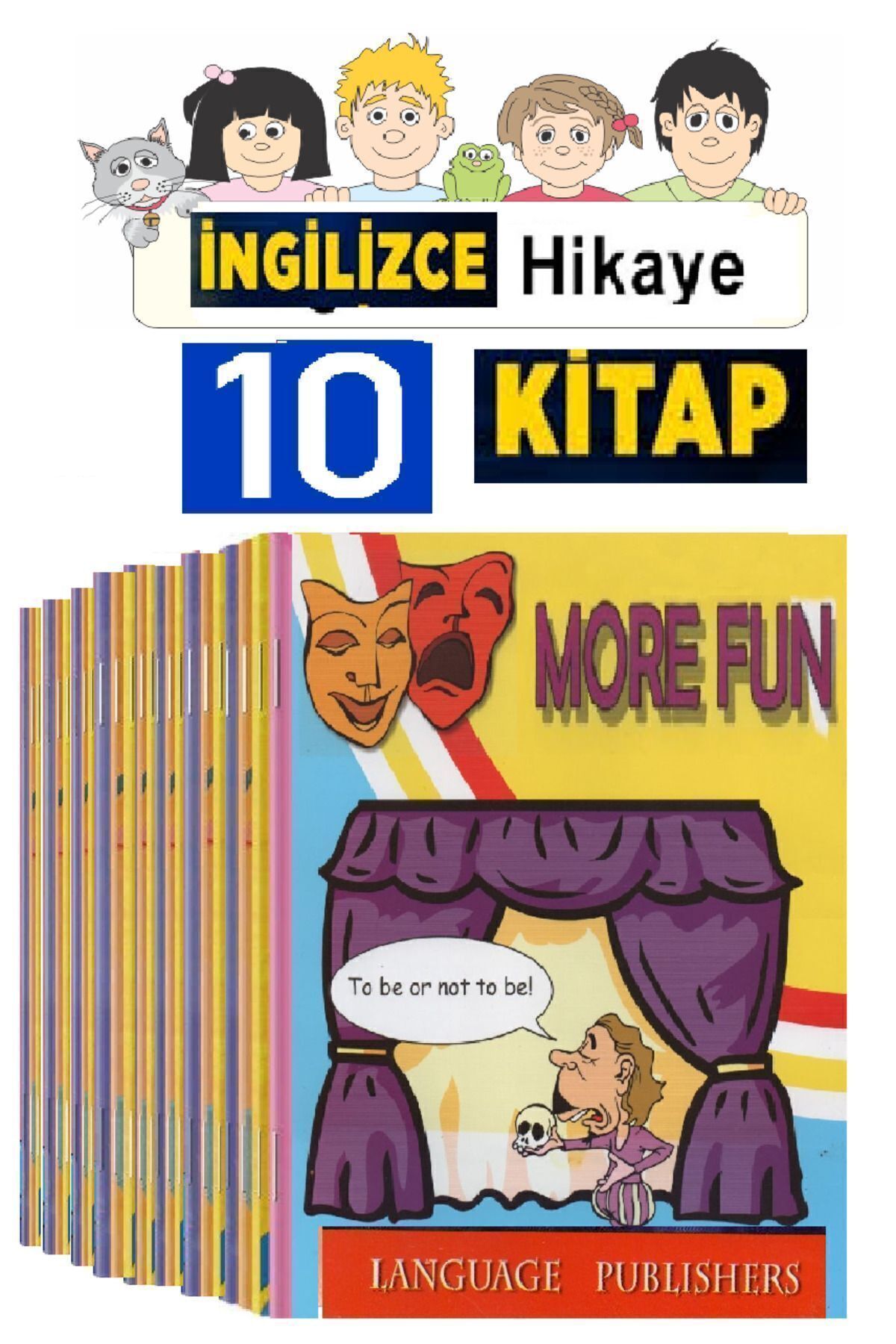 Easy Readers-Engleză 10 Psc. Carte de lectură de povești 2. 3. 4. Clasa Începător - Etapa -2. Set cod Qr antrenat 2