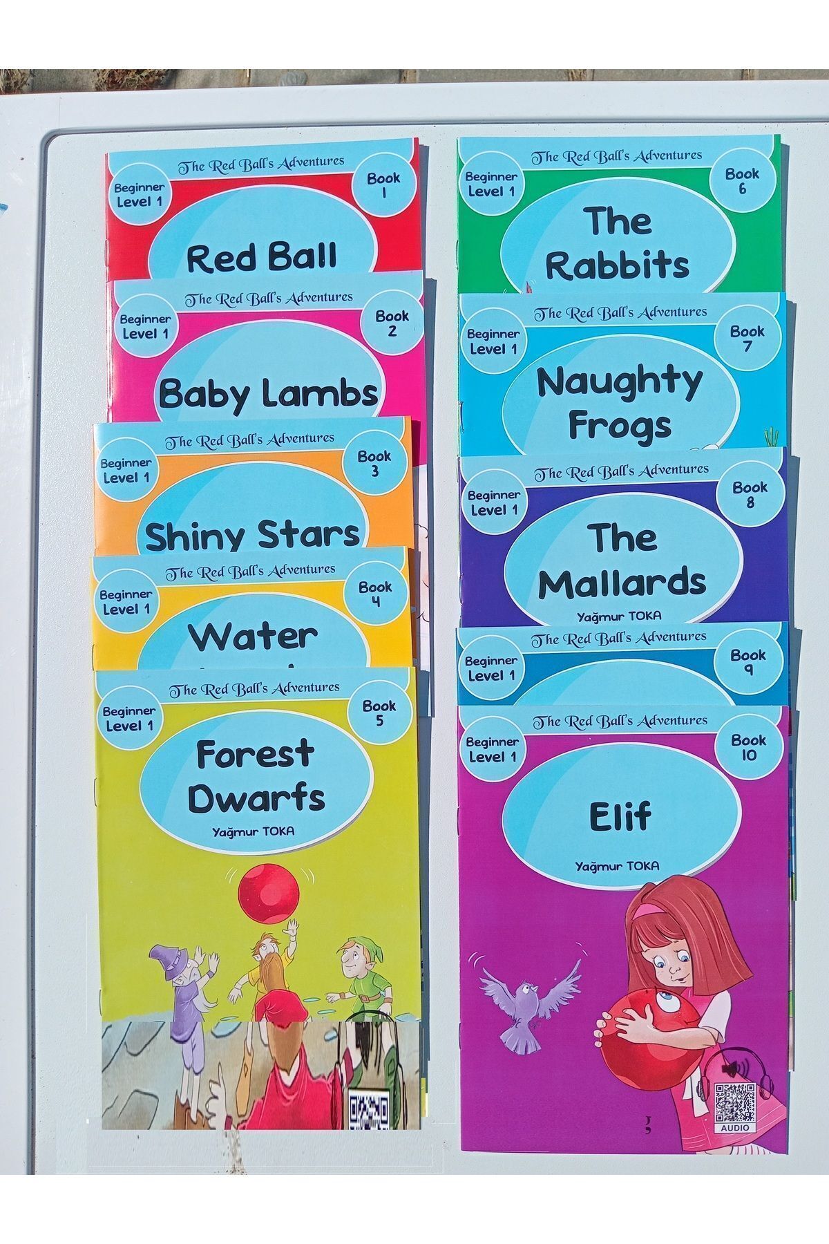 Easy Readers-30 Pieces English Story Set for Primary and Secondary School - 1St 2. 3. Level A. 1 - A. 2 - Qr Coded 3