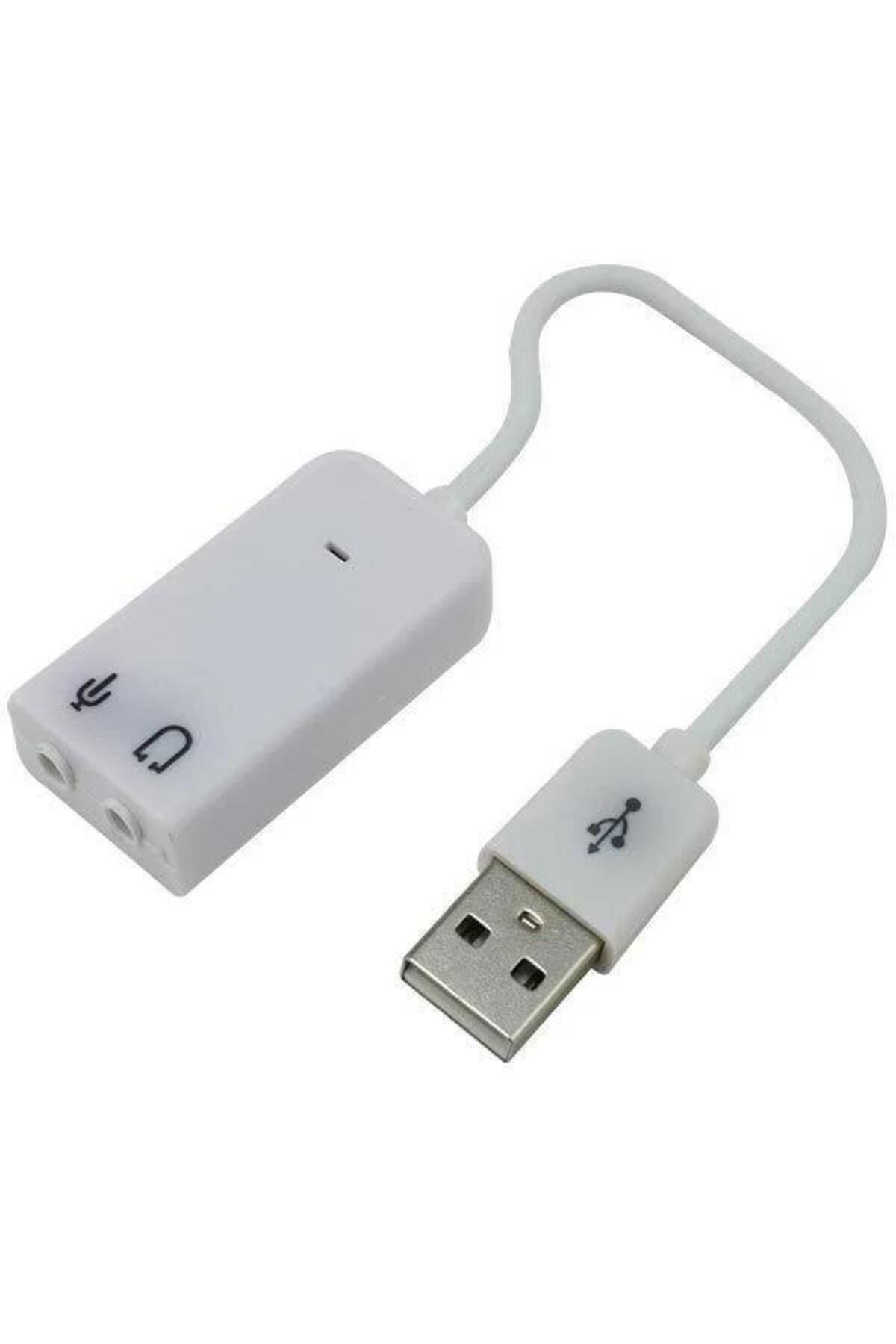 Class Bm-030 Usb 7.1 Beyaz Virtual 3d Harici Ses Kartı(5Lİ HAZIR PAKET)