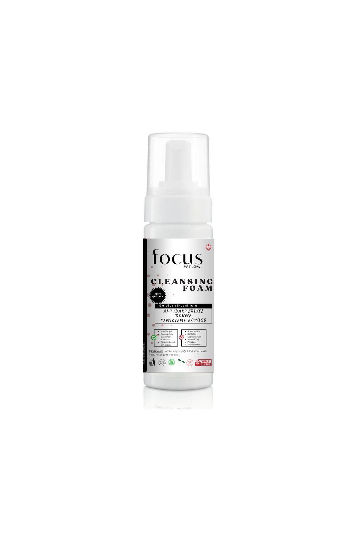 Focus Natural Focus Tattoo Cleansing Foam 200 Ml Doğal Aloe Veralı Dövme Temizleme Köpüğü