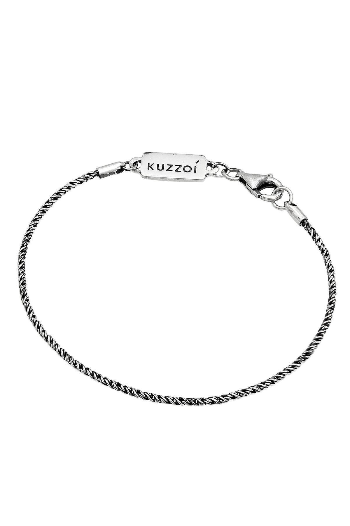 KUZZOI-Banda de braț Herren Basic - 925 Gedreht Kordelkette de argint 2
